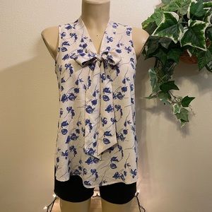Ember missy bow tank blouse